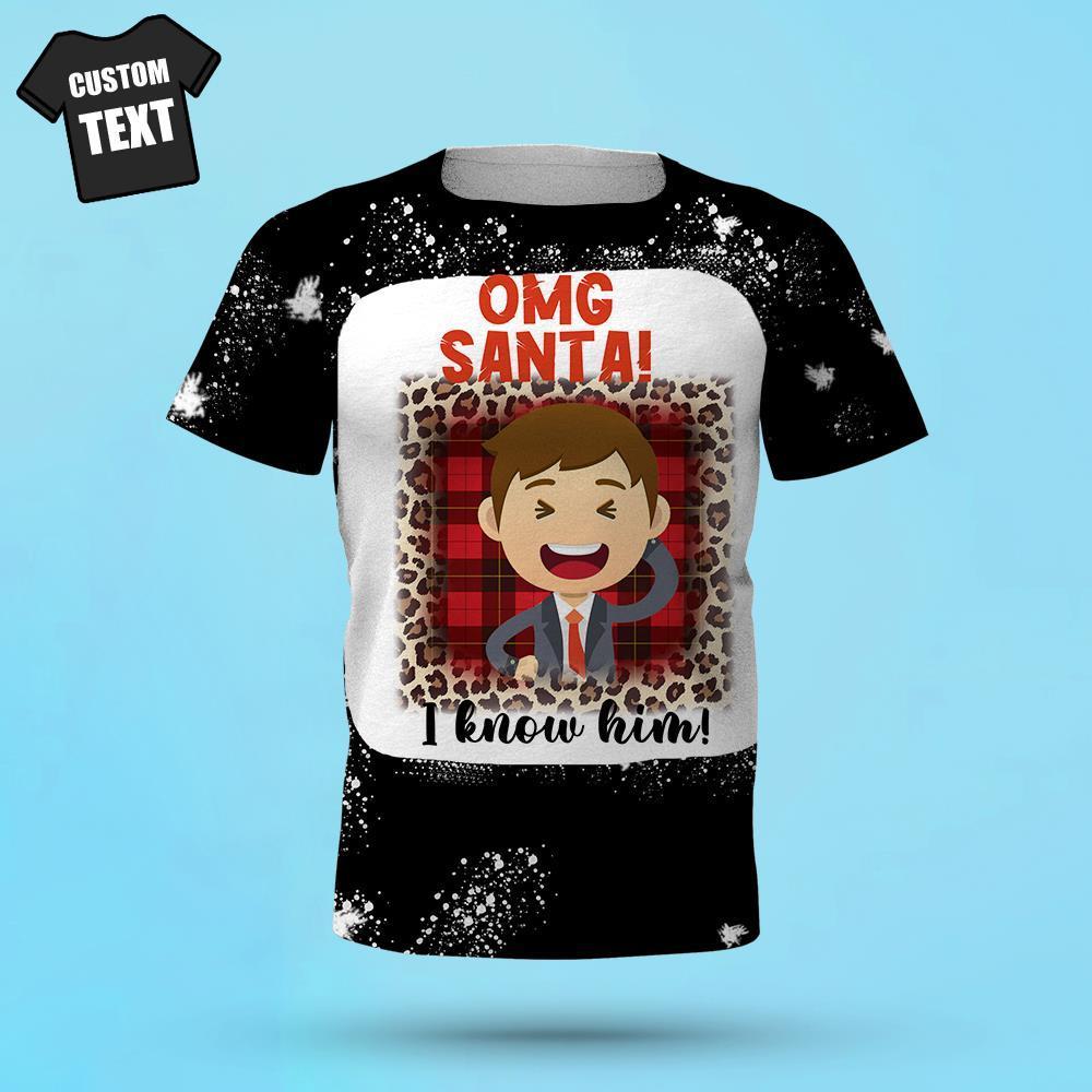 La Chemise De Noël Photo Personnalisée Peut Envoyer Des Photos De La Chemise Au Cadeau De Noël De La Famille - soufeelfr