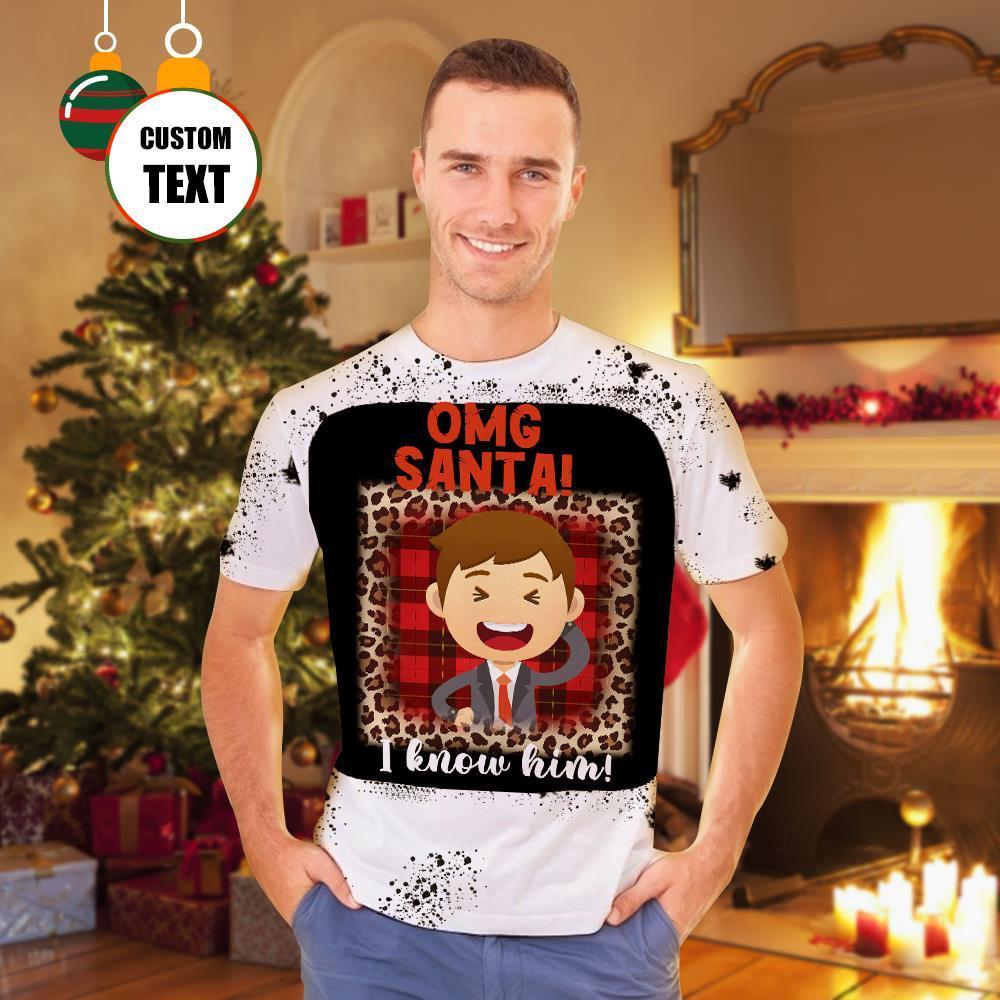 La Chemise De Noël Photo Personnalisée Peut Envoyer Des Photos De La Chemise Au Cadeau De Noël De La Famille - soufeelfr