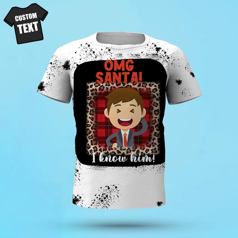 La Chemise De Noël Photo Personnalisée Peut Envoyer Des Photos De La Chemise Au Cadeau De Noël De La Famille - soufeelfr