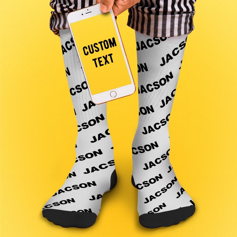 Chaussettes De Texte Gravées Personnalisées Cadeaux De Chaussettes Personnalisées Pour Toutes Les Occasions