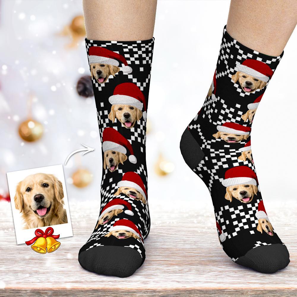 Chaussettes Personnalisées Chaussettes Pour Le Visage Chaussettes Photo Cadeaux De Noël Pour Les Amoureux Des Animaux
