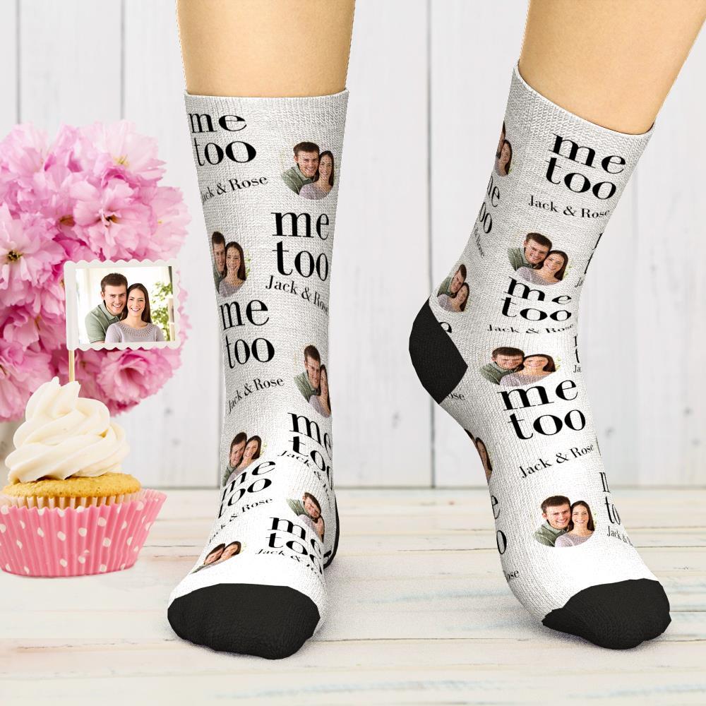 Chaussettes Photo Gravées Personnalisées I Do Me Too Couple Chaussettes Chaussettes Confort Meilleur Cadeau Pour Couple - soufeelfr