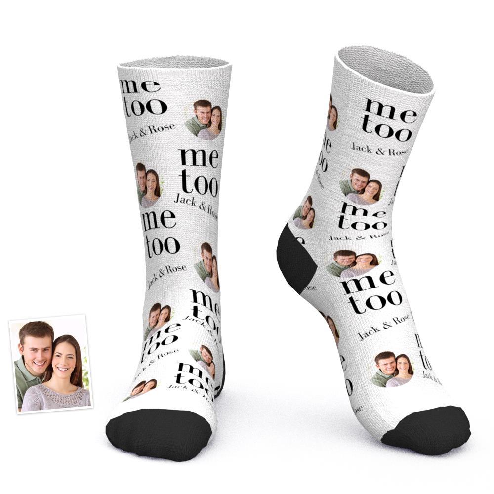Chaussettes Photo Gravées Personnalisées I Do Me Too Couple Chaussettes Chaussettes Confort Meilleur Cadeau Pour Couple - soufeelfr