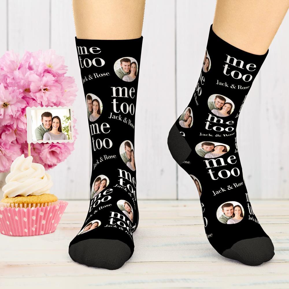 Chaussettes Photo Gravées Personnalisées I Do Me Too Couple Chaussettes Chaussettes Confort Meilleur Cadeau Pour Couple - soufeelfr