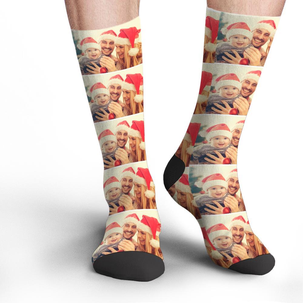 Chaussettes Personnalisées Chaussettes Photo Chaussettes Colorées Cadeau Pour La Famille - soufeelfr