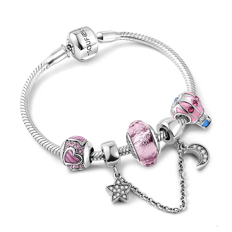 Bracelet Personnalisé Bracelet Complet Mémoire Pour L'amour En Argent