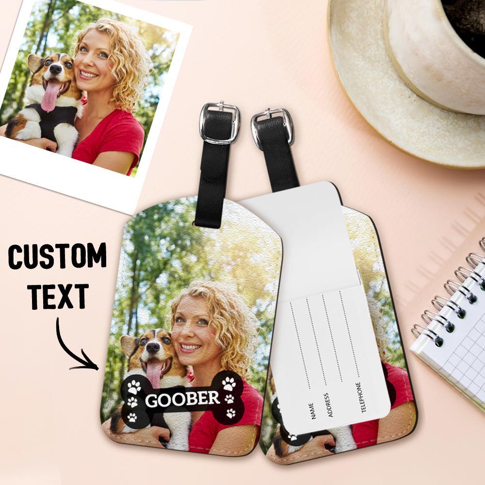 Étiquette De Bagage Personnalisée Avec Nom D'animal De Compagnie