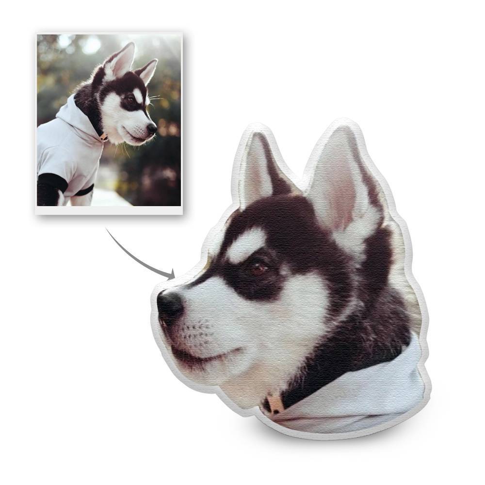 Oreiller Personnalisé Visage En Photo Animal 3d Oreiller Cadre Chiens