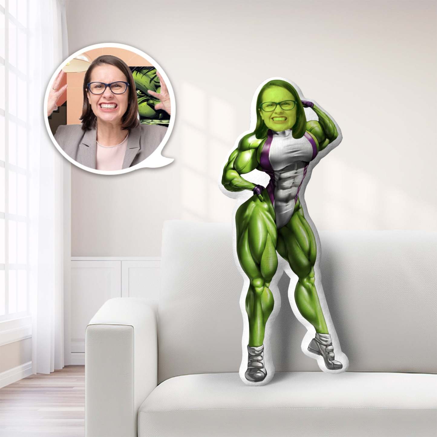 Custom Hulk Minime Throw Pillow Unique Hulk Minime Pillow Give Your Child The Most Meaningful Gift-6