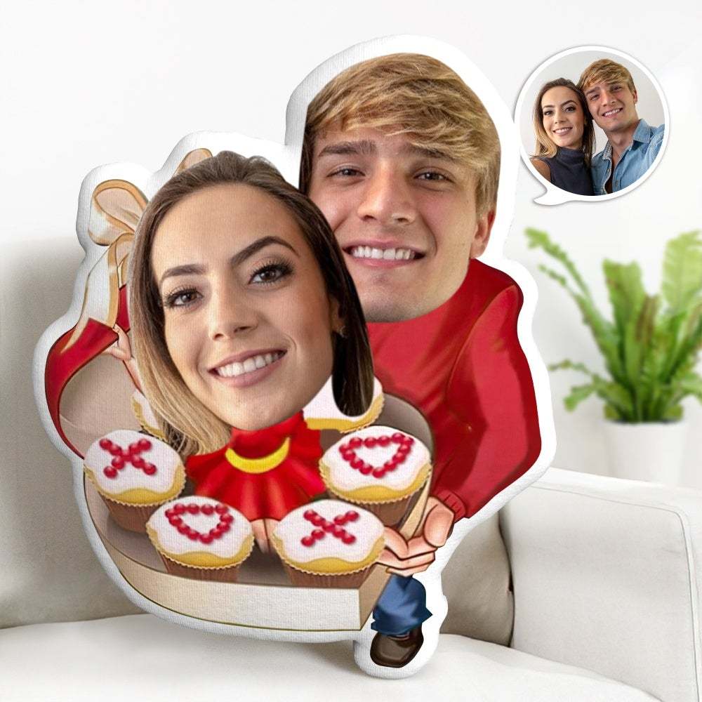 Cadeaux Personnalisés De La Saint-valentin Visage Minime Oreiller Personnalisé Couple Oreiller Cadeaux Unique Photo Oreiller Cadeaux