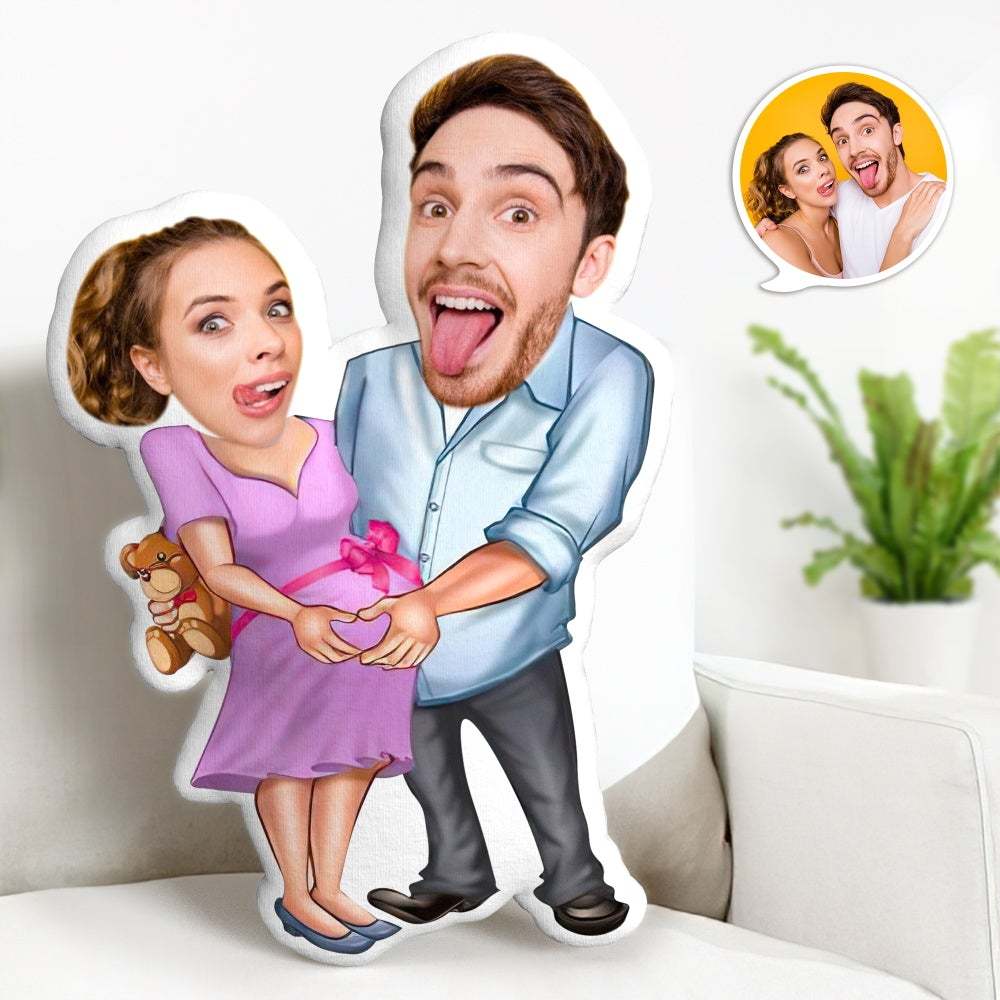 Cadeaux Saint Valentin Photo Minime Oreiller Personnalisé Drôle De Mariage Oreiller Cadeaux Unique Visage Oreiller Cadeaux Pour Femme Enceinte