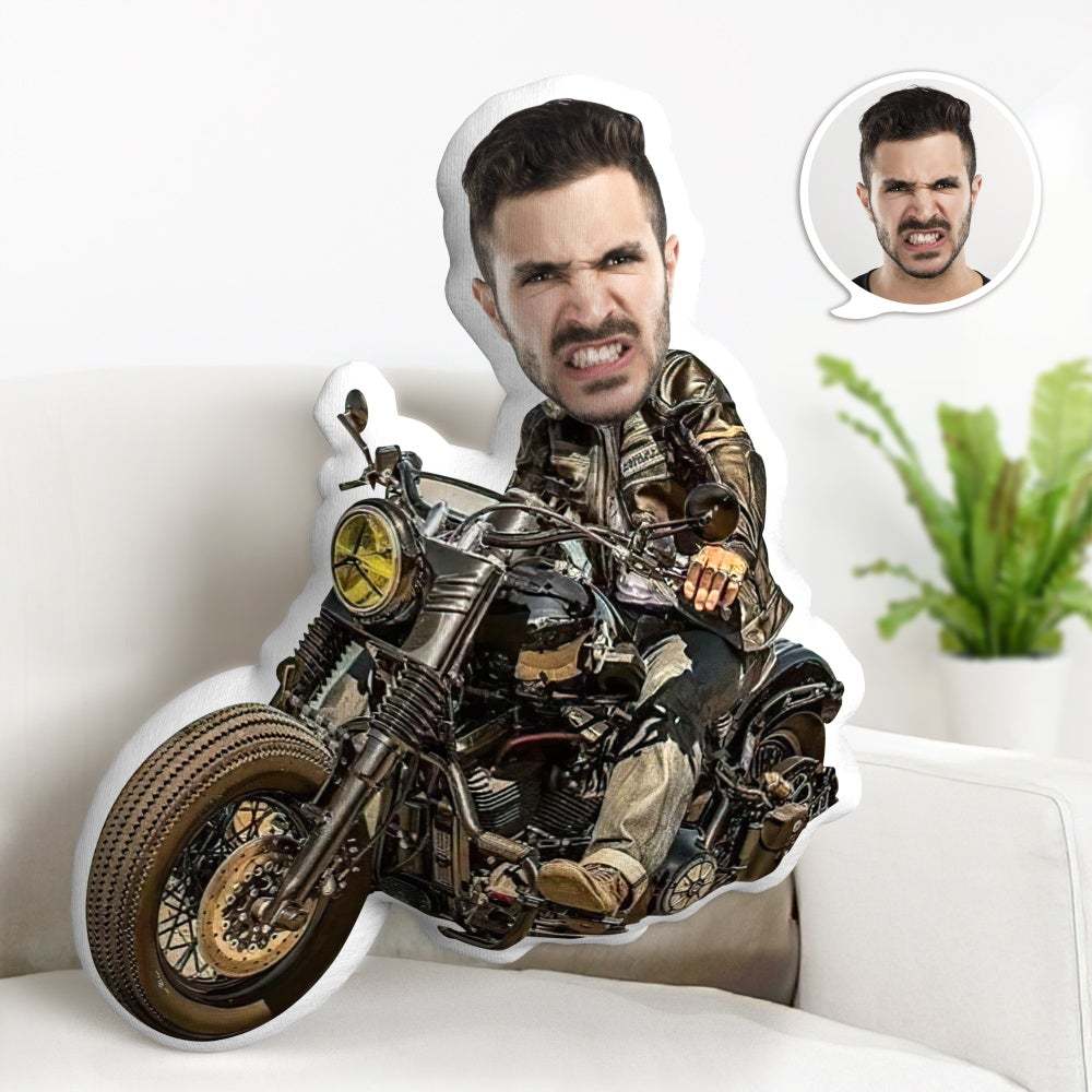 Cadeaux Visage Personnalisés Oreiller Minime Photo Personnalisé Oreiller Personnalisé Cadeaux Unique Harley Motors Oreiller Cadeaux