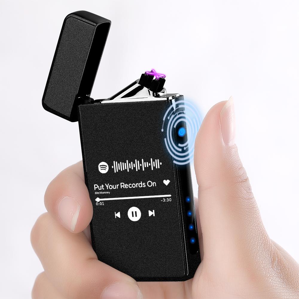 Briquet Personnalisé Spotify Code Gravé Briquet Personnalisé Playlist - soufeelfr