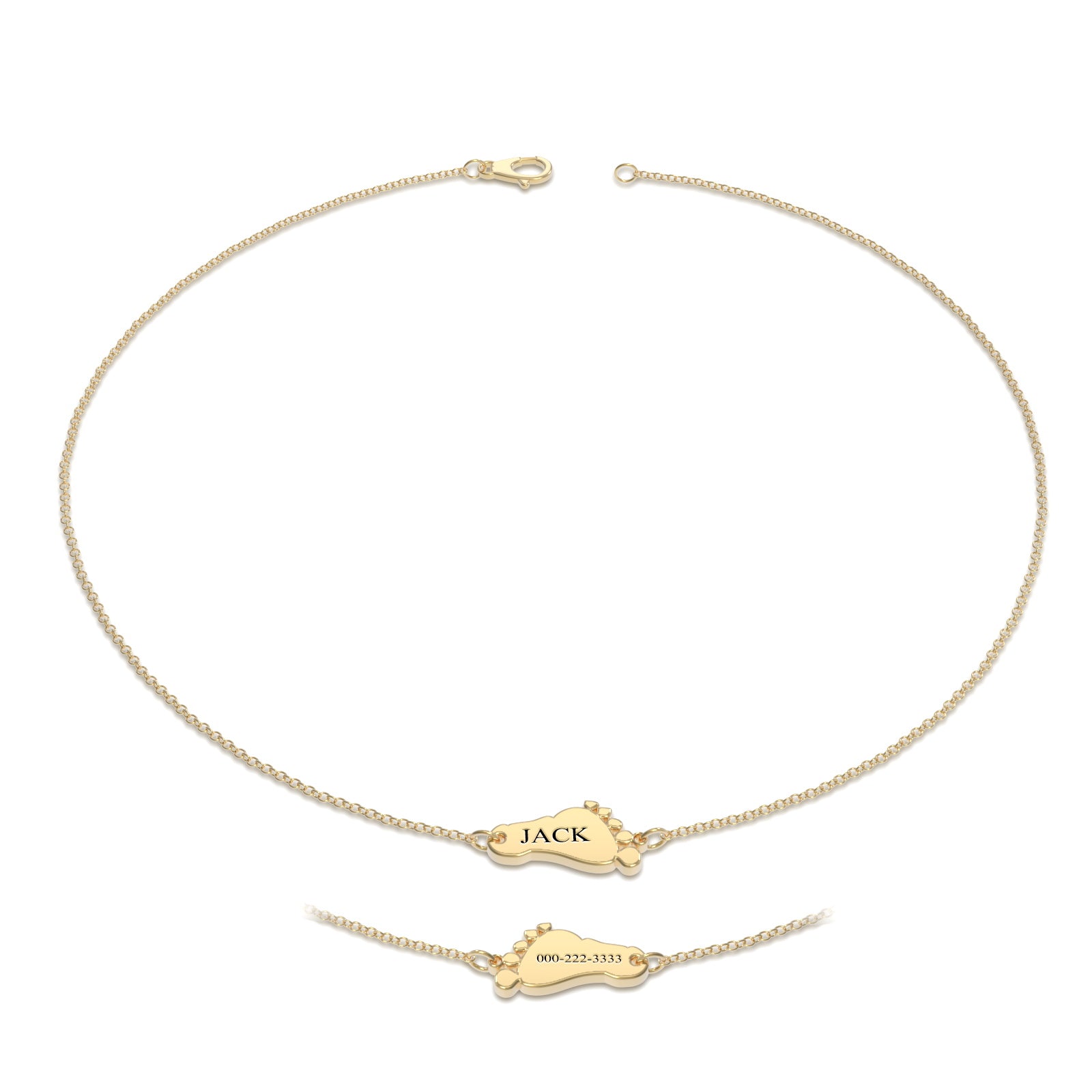 Bracelet Personnalisé Bracelet Gravé Personnalisé Empreinte Personnalisée Pour Enfants