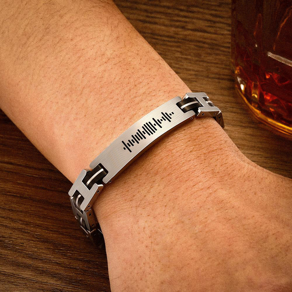 Scannable Custom Music Code Bracelet Cadeaux De Musique Pour Homme