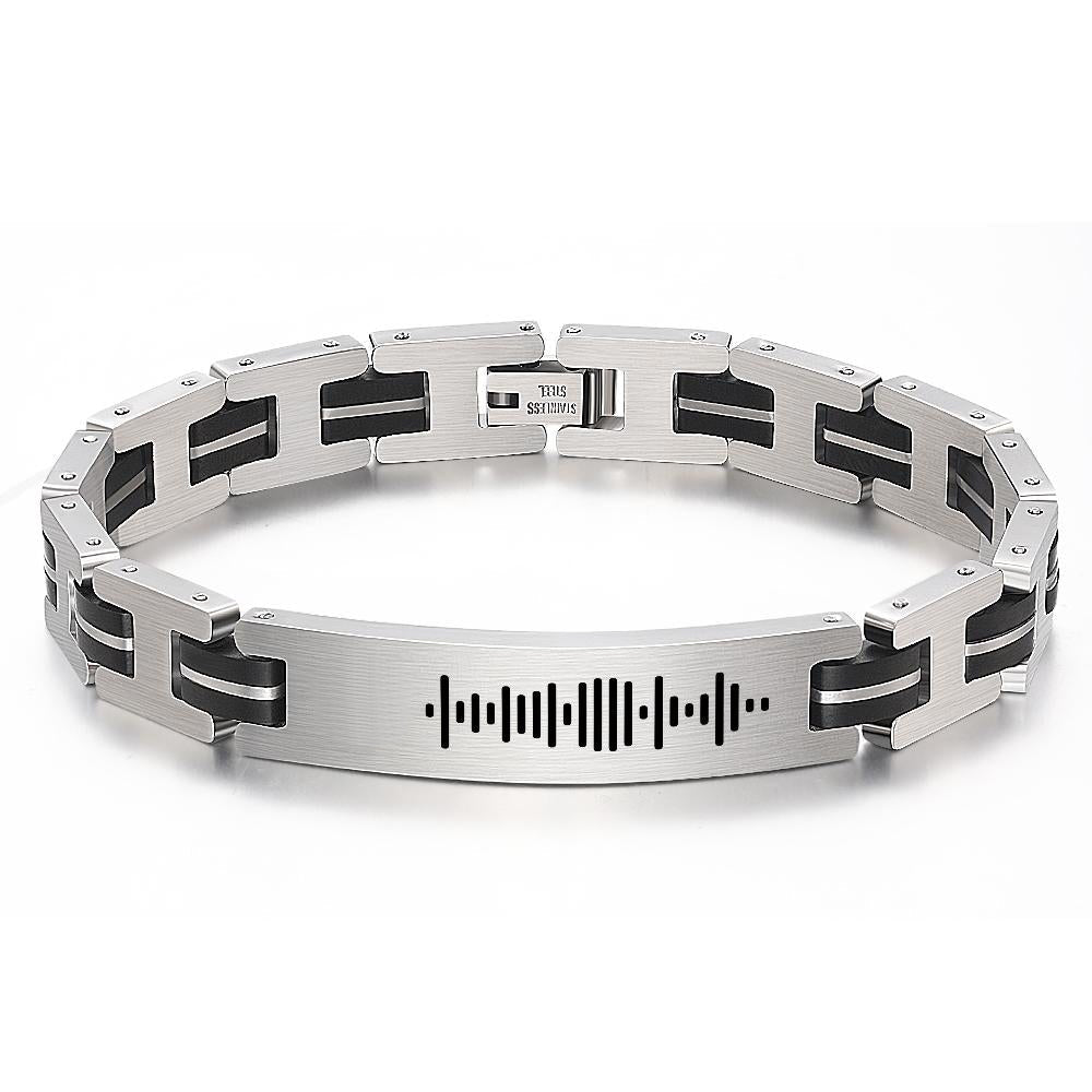 Scannable Custom Music Code Bracelet Cadeaux De Musique Pour Homme