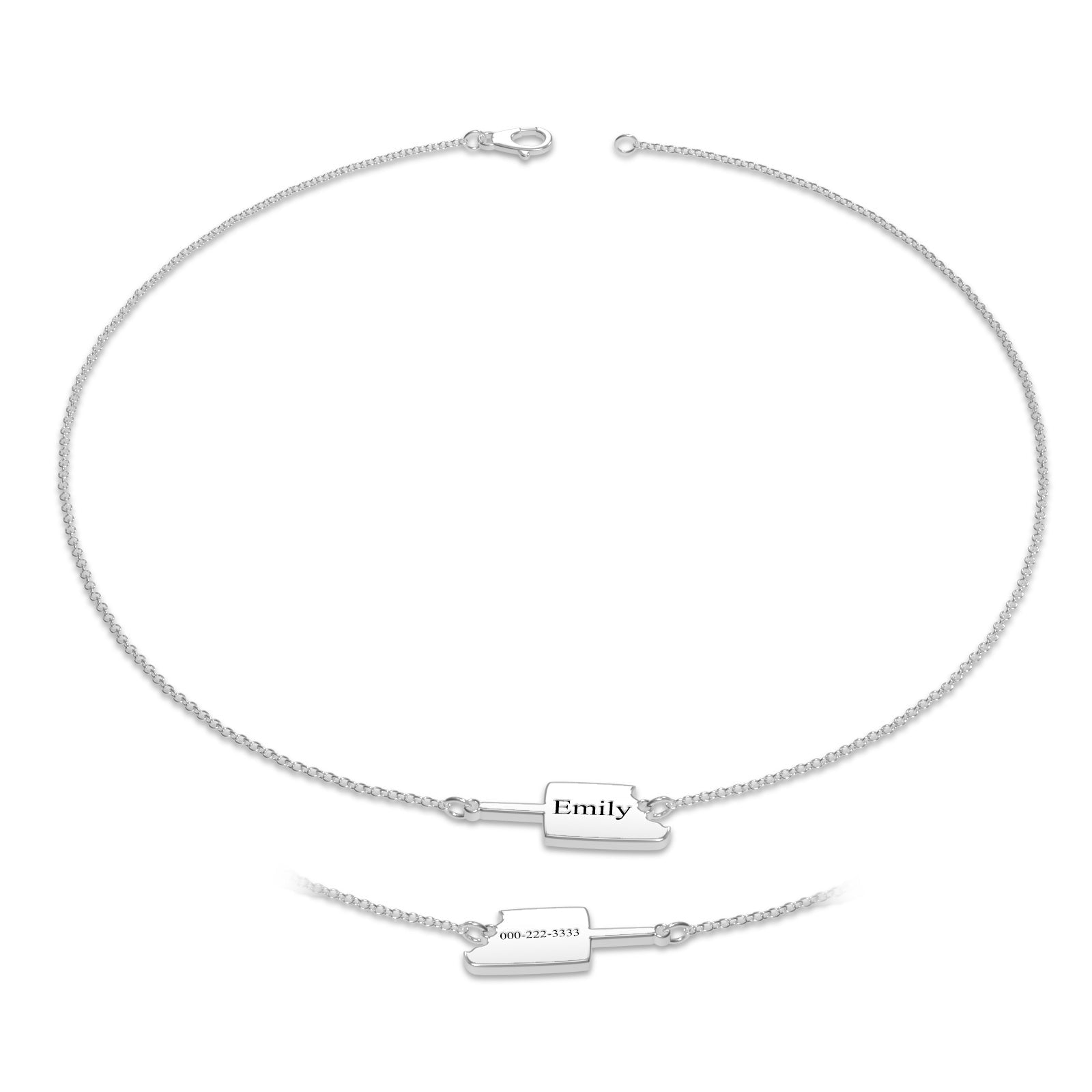 Bracelet Personnalisé Bracelet Gravé Personnalisé Bracelet De Crème Glacée Pour Petite Fille