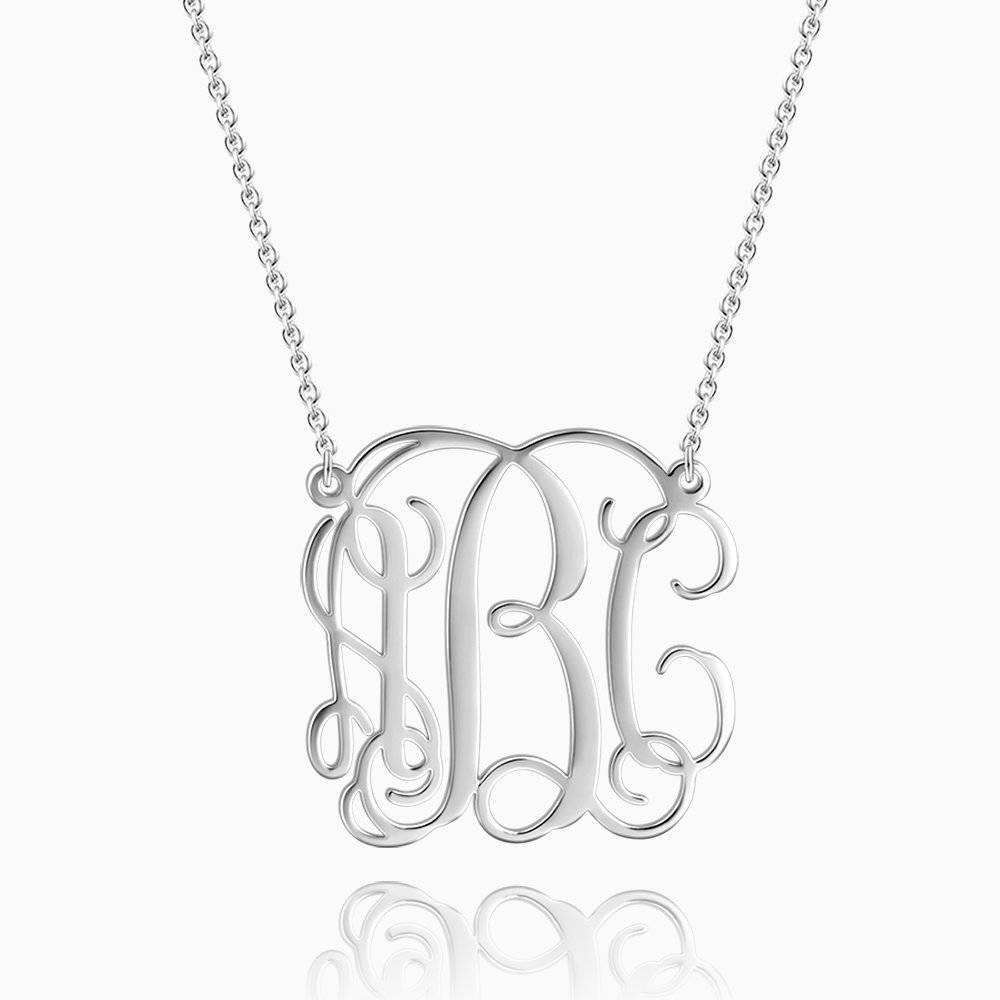 Collier Prenom Grand Collier Monogramme En Argent