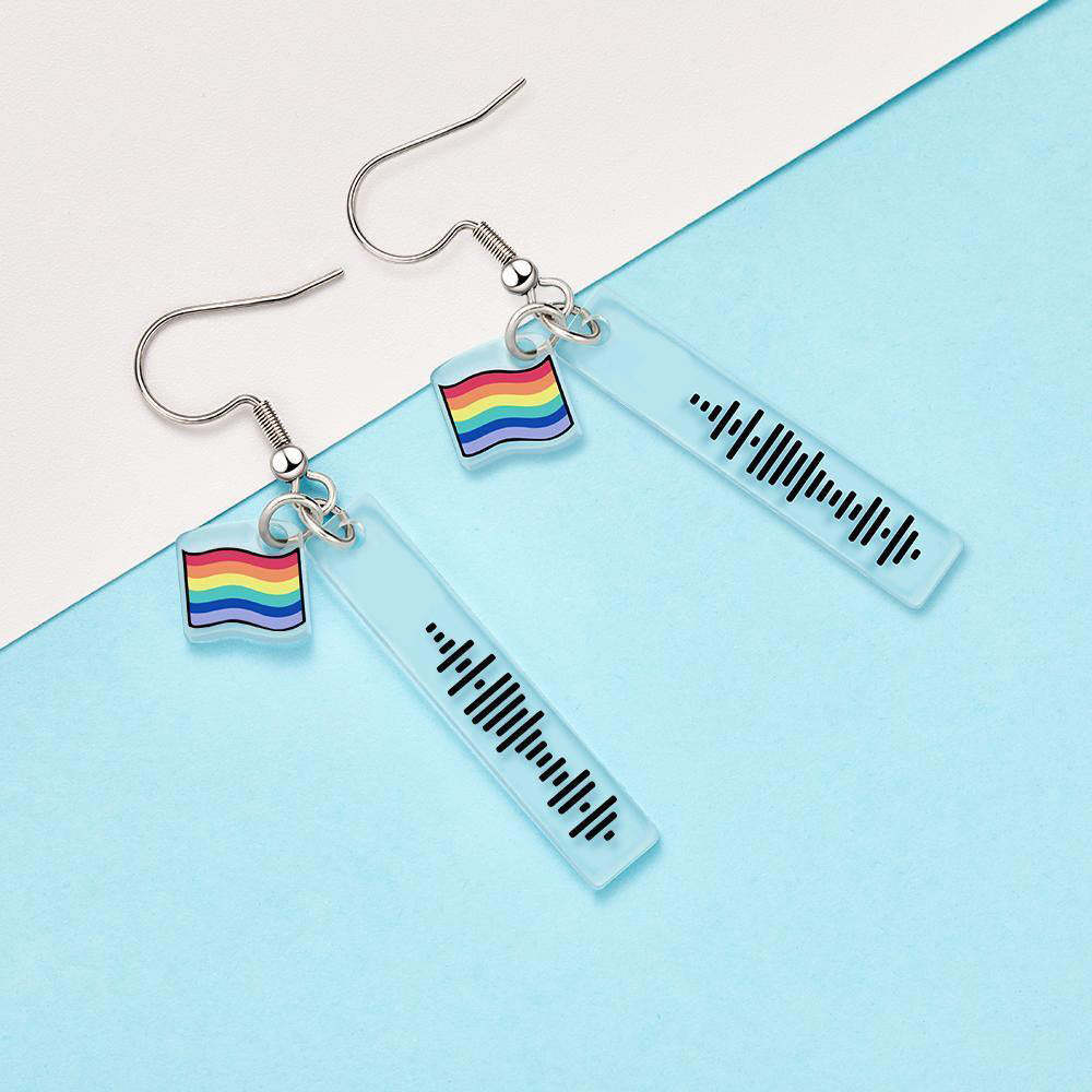Boucles D'oreilles Personnalisées Avec Code Musical