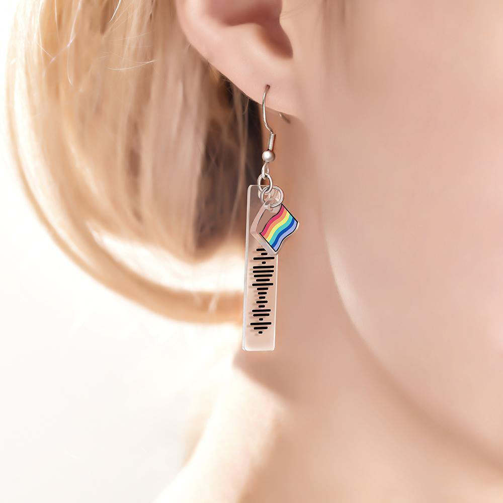 Boucles D'oreilles Personnalisées Avec Code Musical