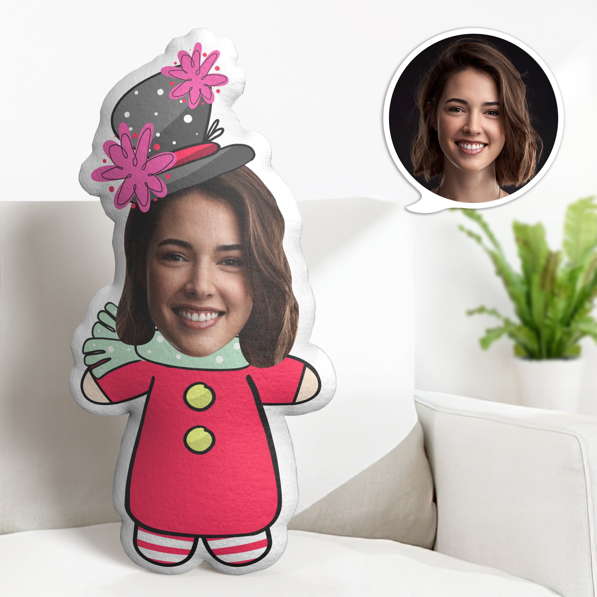 Costume Personnalisé D'oreiller De Jet De Minime De Noël Avec Des Cadeaux D'oreiller De Jet De Minime De Chapeau Haut De Forme - soufeelfr