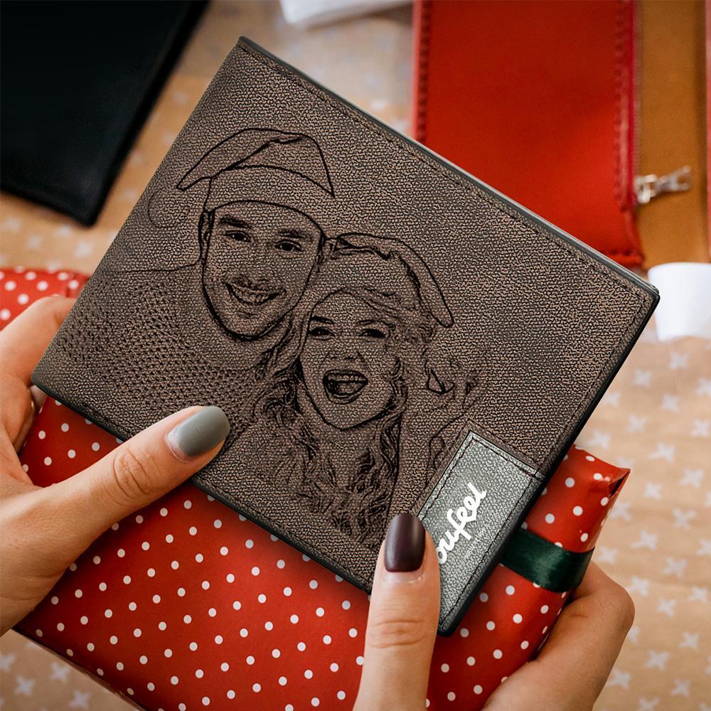 Christmas Wallets - Custom Photo Wallets Engraved Calendar Wallets For Family