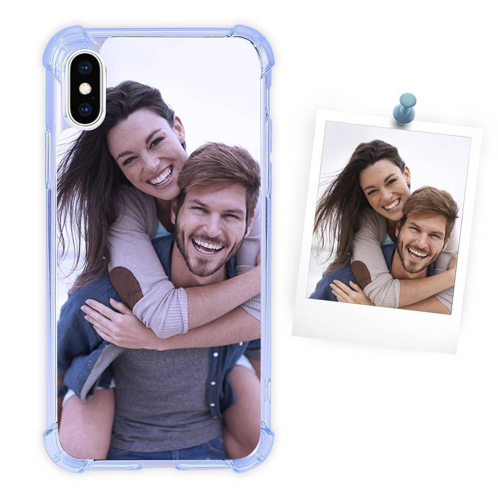 Coque Photo Téléphone Silicone Anti-goutte Soft Shell Bleu Ciel - Iphone