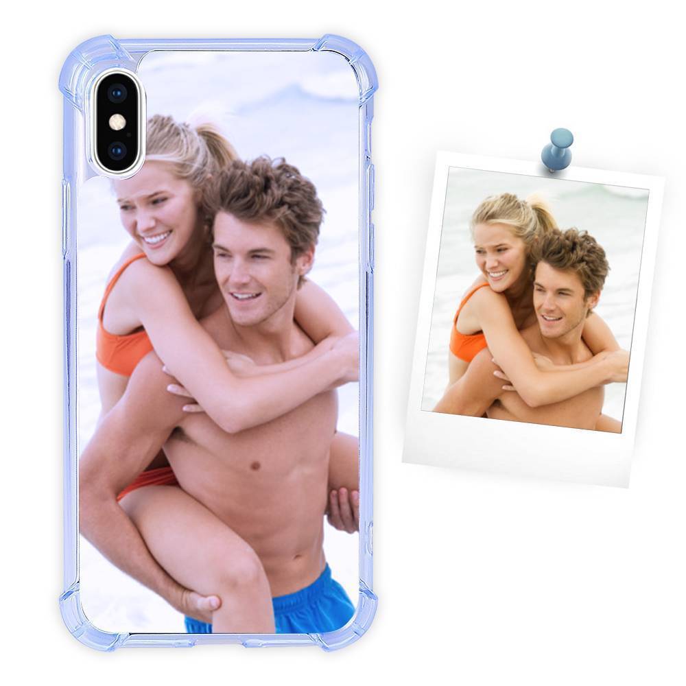 Coque Photo Téléphone Silicone Anti-goutte Soft Shell Bleu Ciel - Iphone