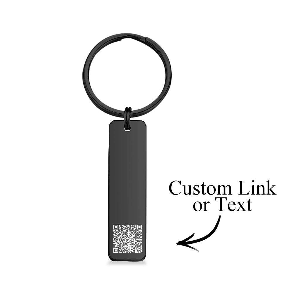 Scannable Qr Code Keychain Custom Link Keychains Cadeau Pour Lui - soufeelfr