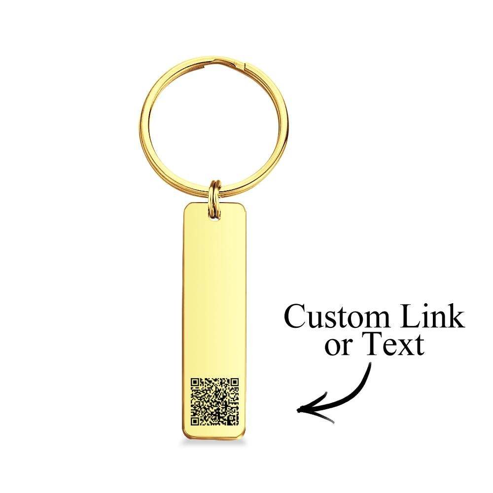 Scannable Qr Code Keychain Custom Link Keychains Cadeau Pour Lui - soufeelfr