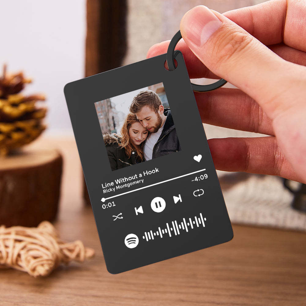 Plaque Musicale Avec Code Spotify Scannable Avec Photo Personnalisée Cadeaux De La Saint-valentin - soufeelfr