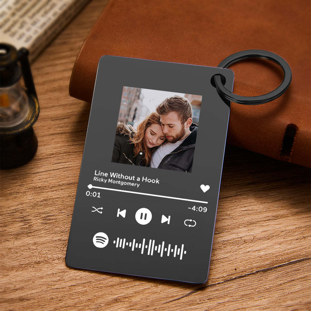 Plaque Musicale Avec Code Spotify Scannable Avec Photo Personnalisée Cadeaux De La Saint-valentin - soufeelfr