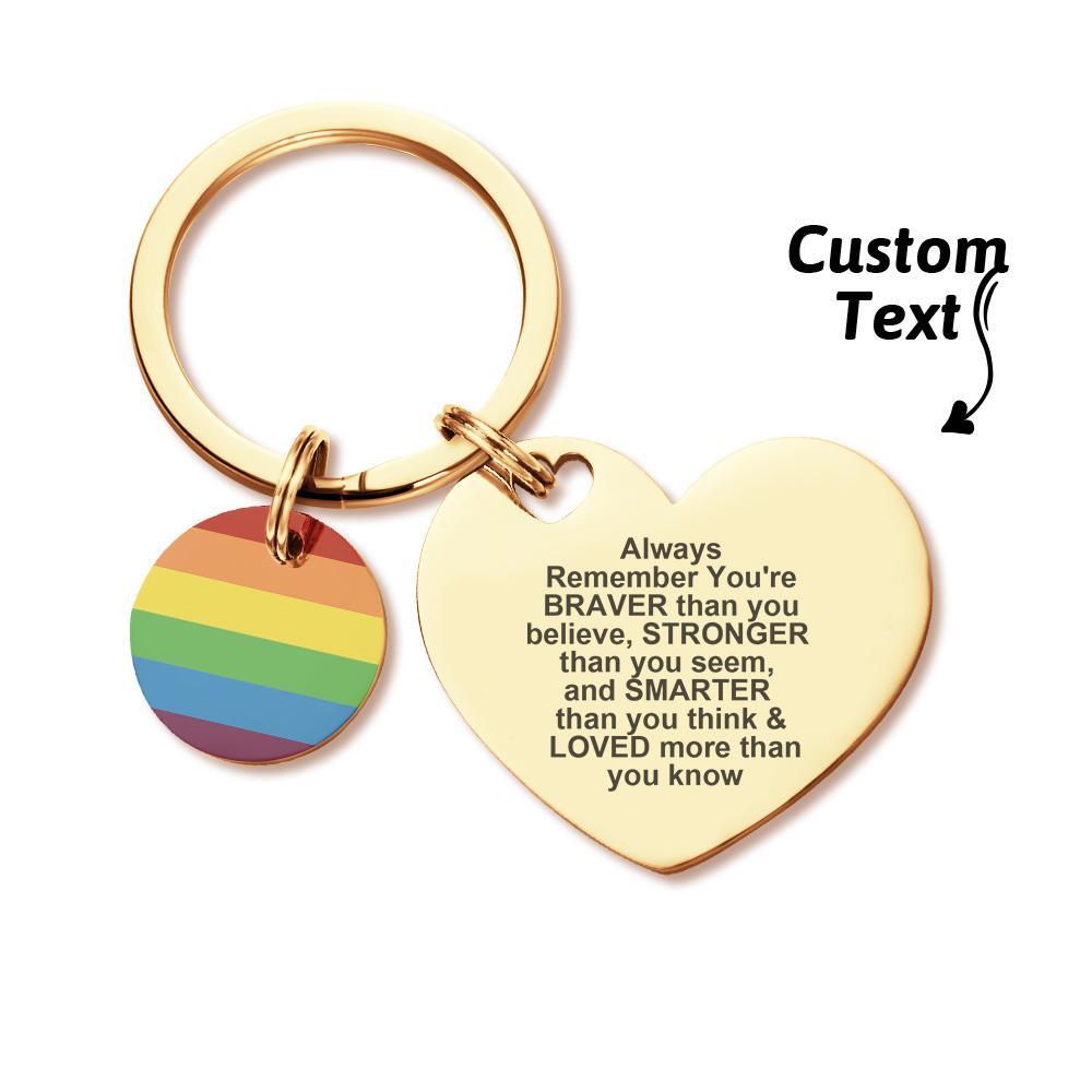 Cadeaux Pansexuels Personnalisés De Porte-clés Lgbt Rainbow Gay & Lesbian Pride - soufeelfr