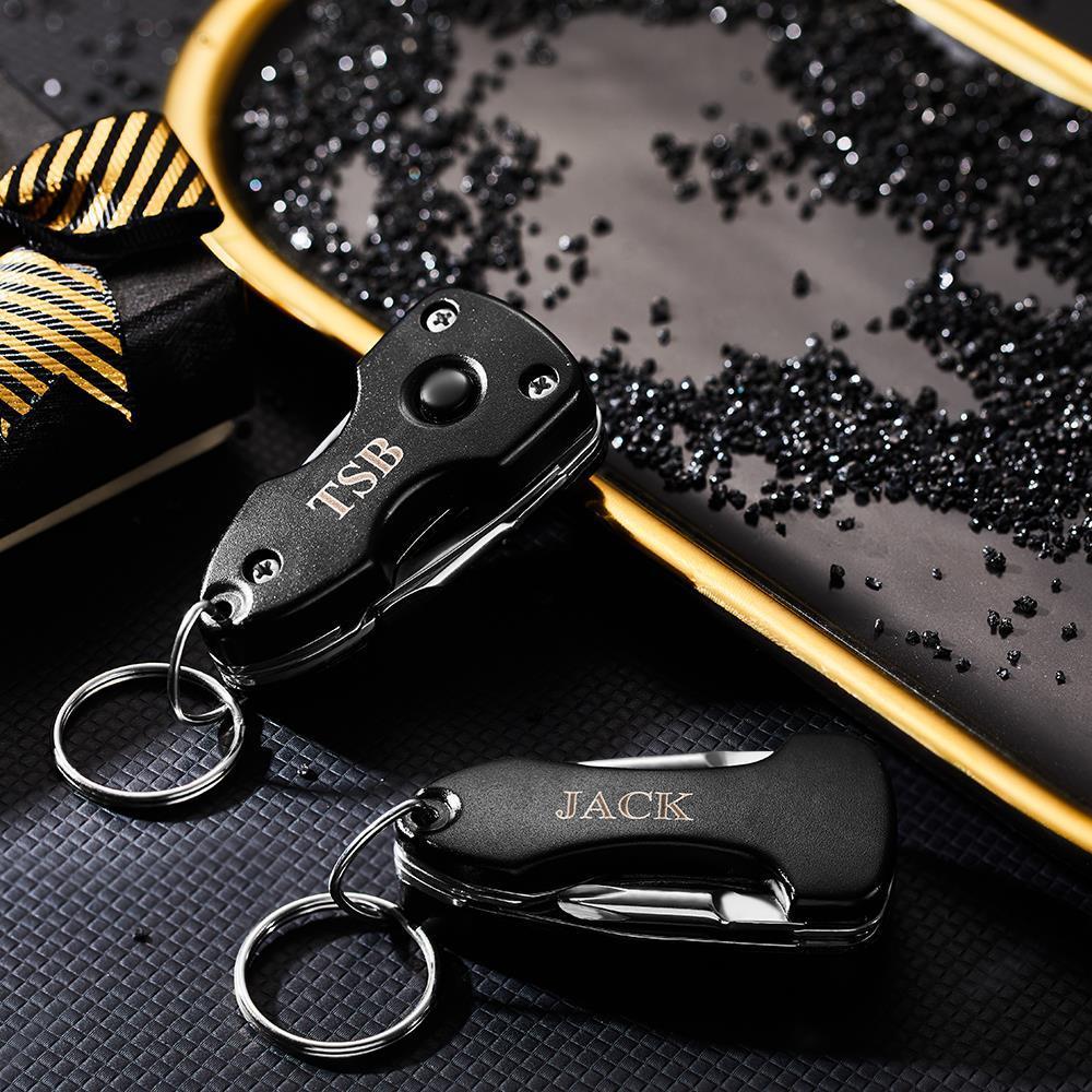 Outil Combiné Gravé Individuellement Avec Un Cadeau Porte-clés Léger Pour Lui - soufeelfr