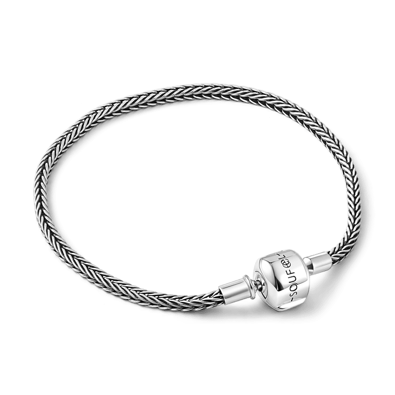 Bracelet Personnalisé Bracelet Chaîne Serpent Avec Fermoir En Argent