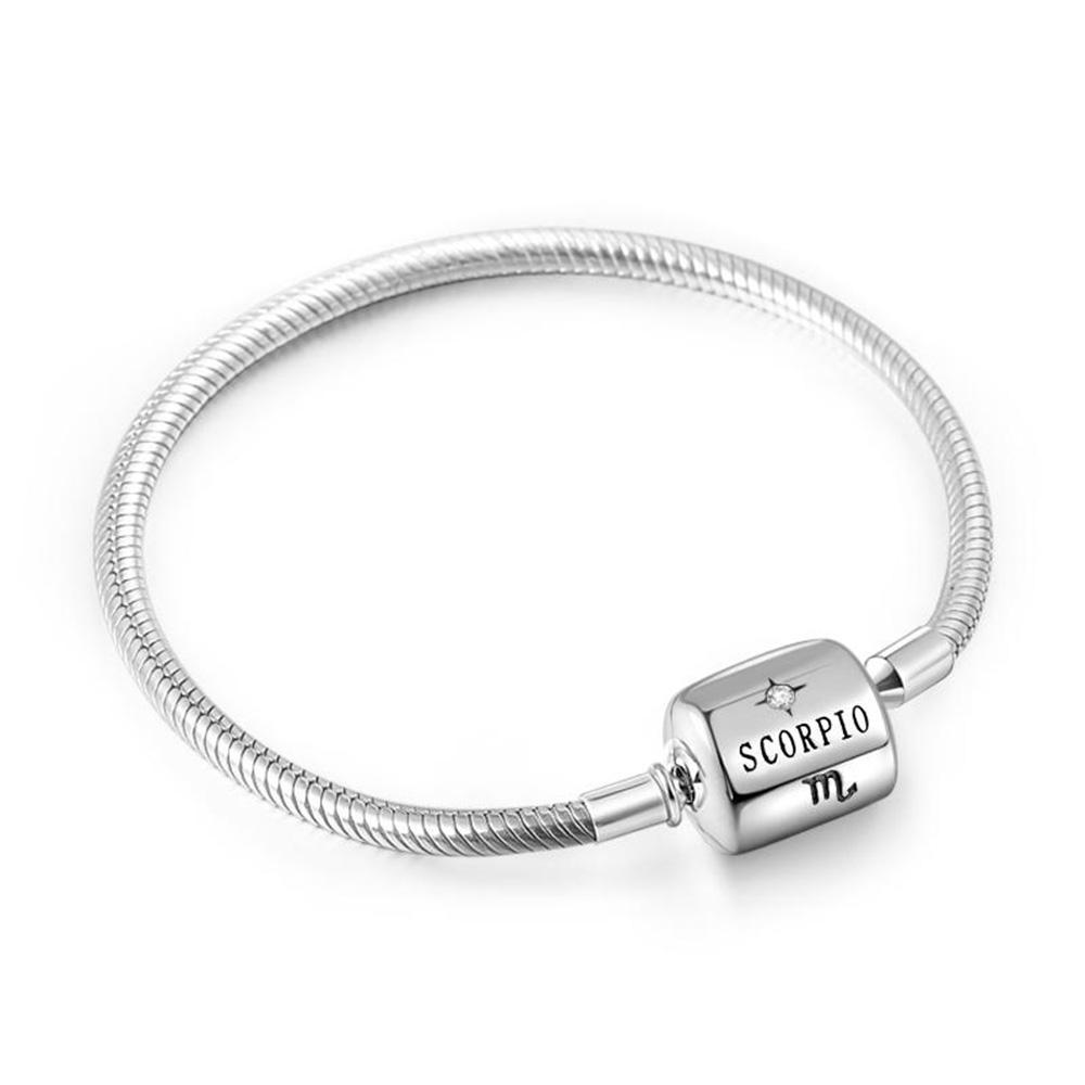 Bracelet Personnalisé Bracelet Scorpion Constellation Argent
