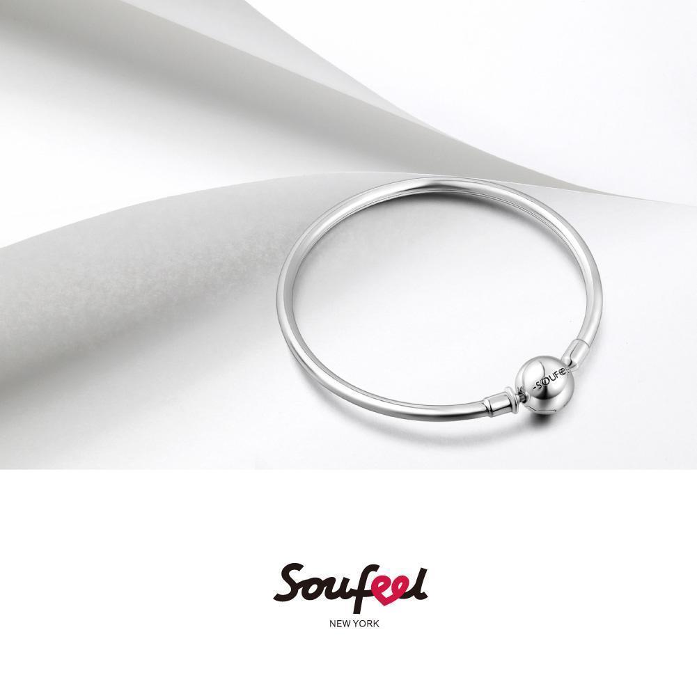 Soufeel Bracelet Jonc Classique En Argent