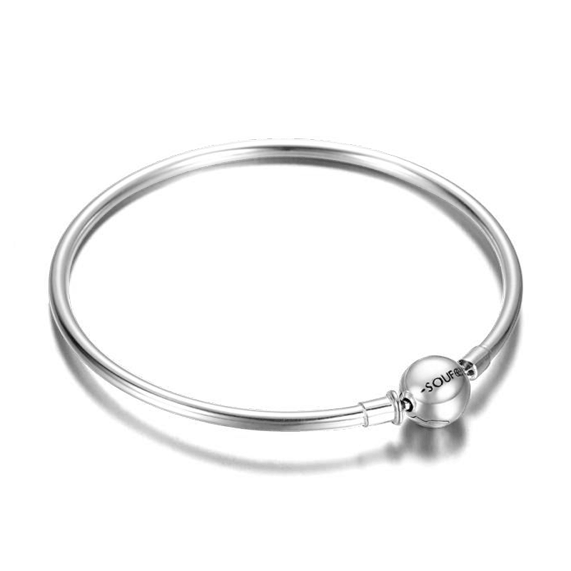 Soufeel Bracelet Jonc Classique En Argent