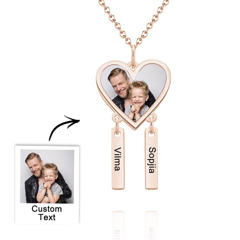 Collier Avec Pendentif Gravé En Forme De Coeur En Forme De Coeur - soufeelfr