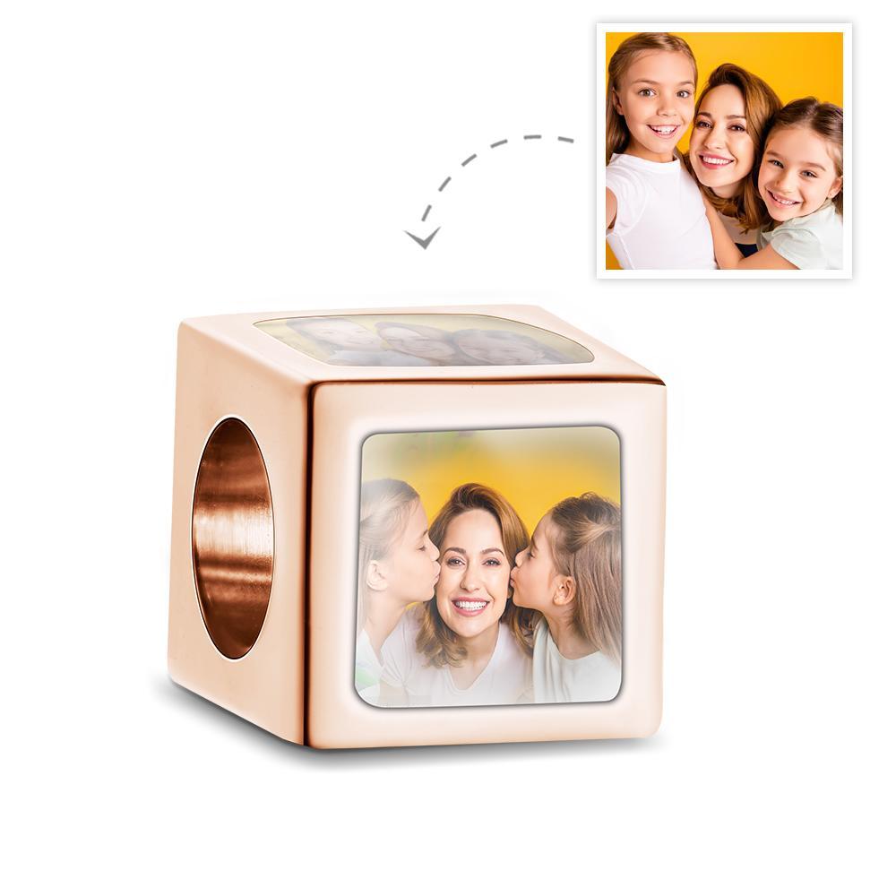 Cadeau Créatif De Charme Carré De Cuivre De Charme De Photo À Quatre Côtés Fait Sur Commande Pour La Maman - soufeelfr
