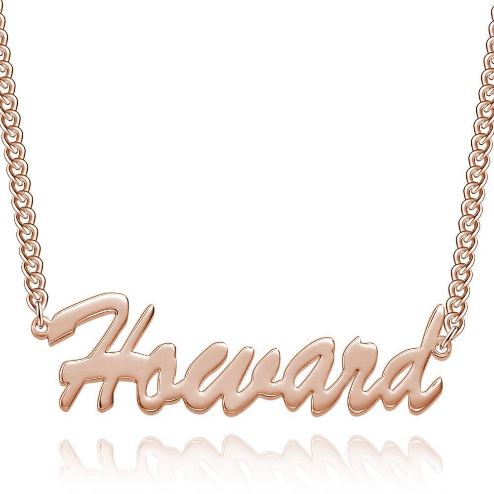Collier Prenom Collier Prénom  Personnalisé , Personnaliser Vos Bijoux En Prénom Or Rose Plaqué