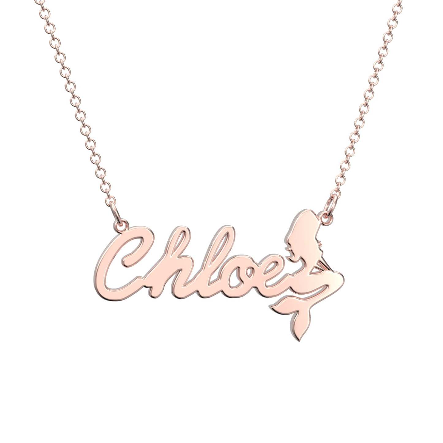 Collier Prenom Nom Personnalisé Collier Sirène Collier Cadeau Pour Mère