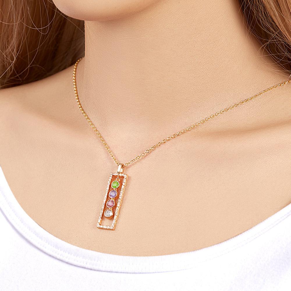 Collier Pierre De Naissance Personnalisé Bar Moderne Cadeaux Mémorables Uniques - soufeelfr