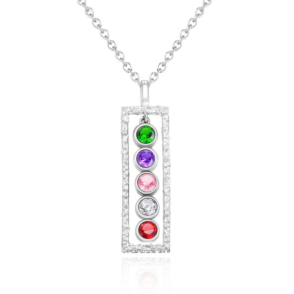 Collier Pierre De Naissance Personnalisé Bar Moderne Cadeaux Mémorables Uniques - soufeelfr