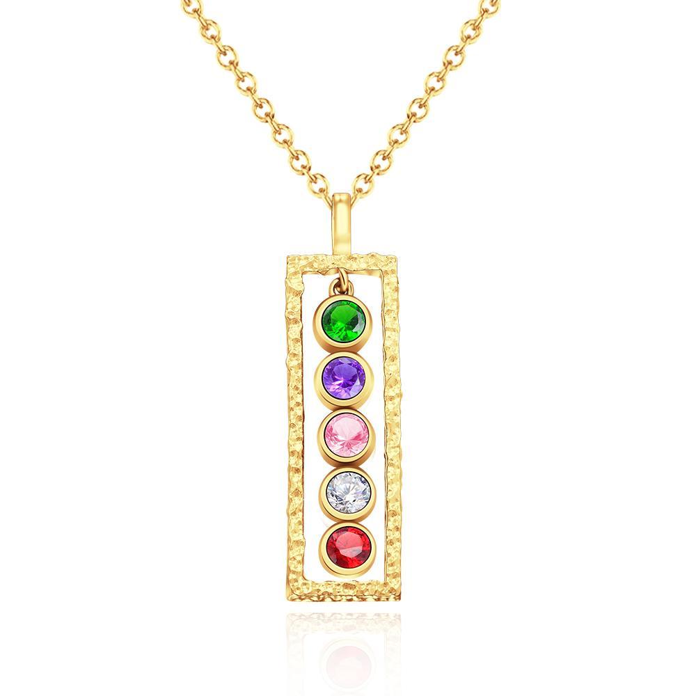 Collier Pierre De Naissance Personnalisé Bar Moderne Cadeaux Mémorables Uniques - soufeelfr