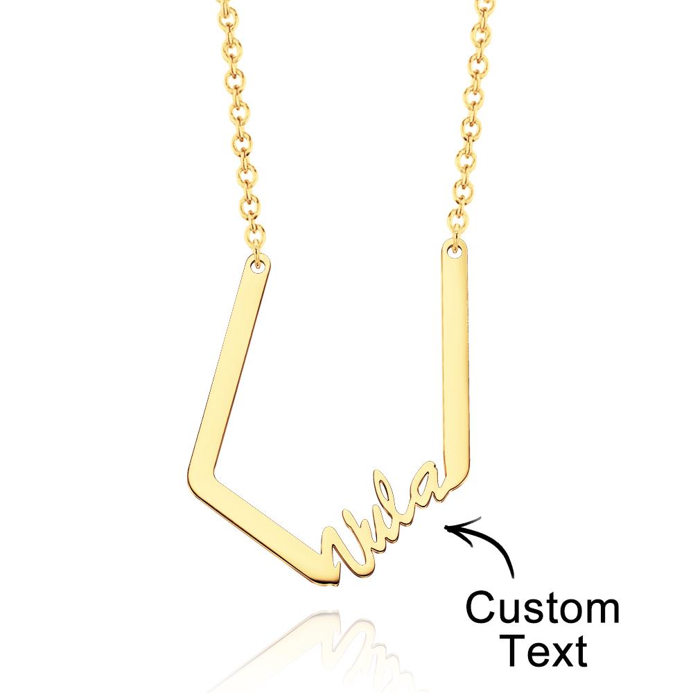 Collier Prénom Personnalisé Collier Lettre Aspect Spécial Pour Elle - soufeelfr