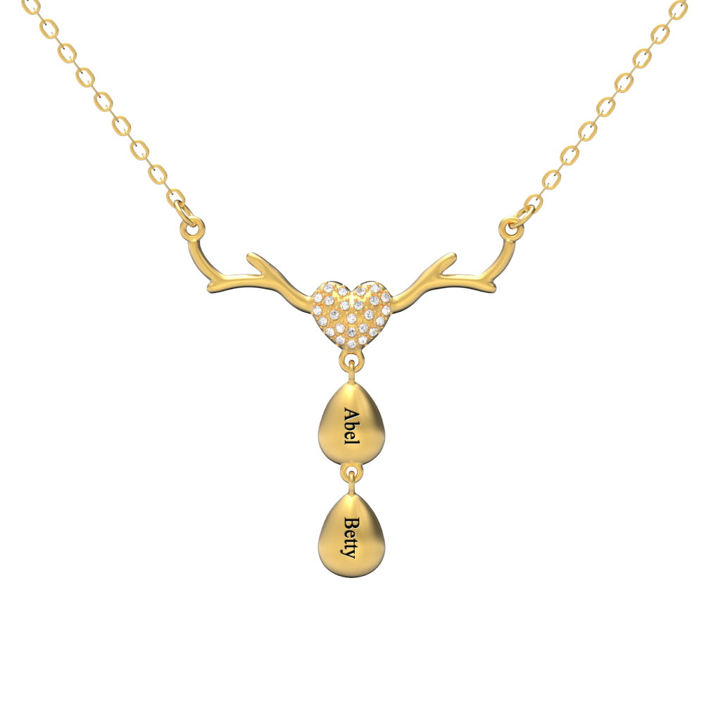 Collier Personnalisé Pour Maman Collier Goutte D'eau Gravé Personnalisé