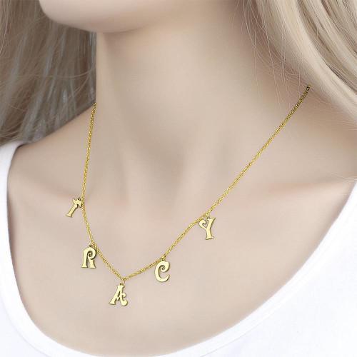 Collier Prenom Collier Avec Pierre De Naissance Nommée, Collier Personnalisé De Style Lune Et étoile Plaqué En Or Rose