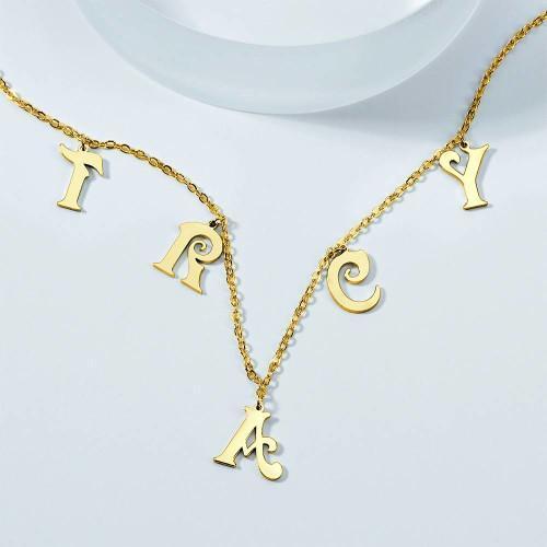 Collier Prenom Collier Avec Pierre De Naissance Nommée, Collier Personnalisé De Style Lune Et étoile Plaqué En Or Rose
