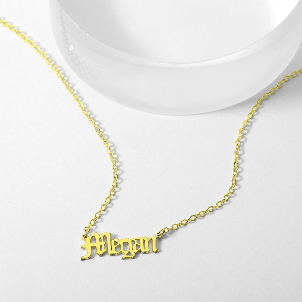 Collier Prenom Collier Prénom  Personnalisé, Ancien Prénom Anglais Collier Meilleur Cadeau Plaqué En Or 14k - Doré